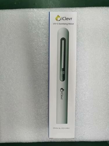 iClever UV-C Sanitizing Wand in packaging