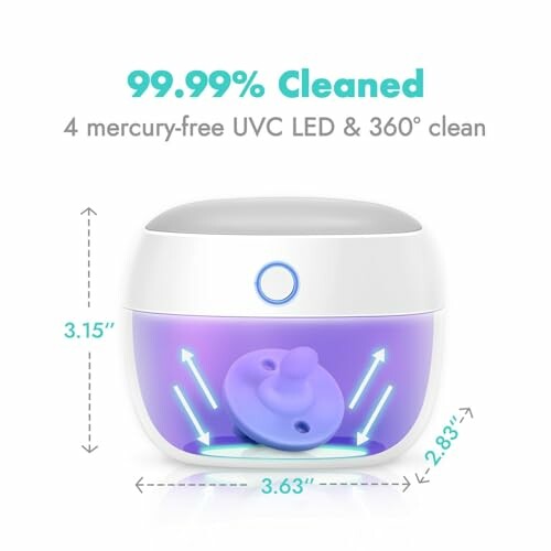 UVC LED cleaner for sanitizing items