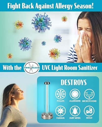 Room Surface UV Light Sanitizer